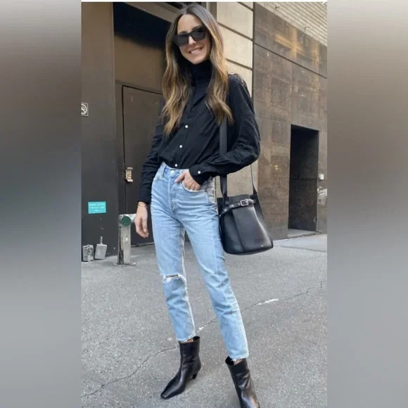 AGOLDE Riley High Rise Straight Jean size 25 - Picture 1 of 6